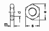 Half hoge moer M14*2mm