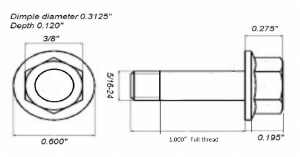 5/16"-1" flange bolt