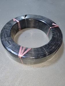 Titanium draad D=0,5mm, met Zwarte PVC coating. Ca. 1km