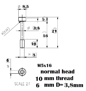 M5x16 acc. drawing gr2
