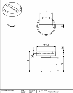 Sealing screw BOB M6x10
